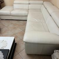 Divano angolare Chateau d’Ax in vera pelle