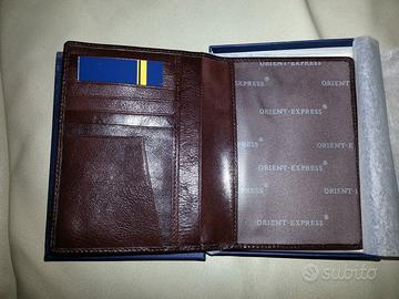 Portafogli porta passaporto Orient Express pelle