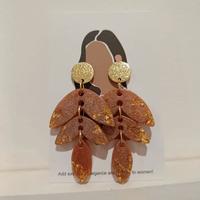 orecchini pendente foglia