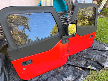 Porte basse Wrangler TJ rosse