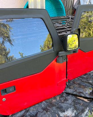 Porte basse Wrangler TJ rosse