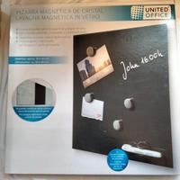 Lavagna magnetica in vetro a parete 40x40