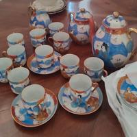 Antico Servizio da caffè in porcellana Giapponese