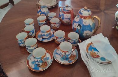 Antico Servizio da caffè in porcellana Giapponese