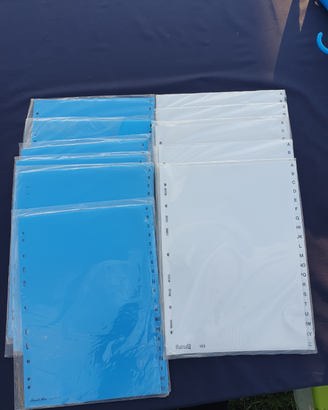 Separatori alfabetici A4 colorati