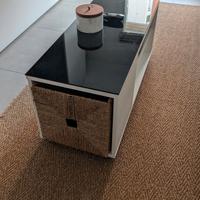 Mobile salotto Ikea + vetro su misura