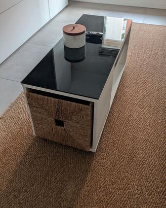 Mobile salotto Ikea + vetro su misura