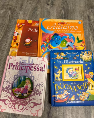 Lotto 4 libri bambini di fiabe e Filastrocch