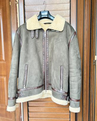 Giacca montone Zara modello aviatore XXL uomo
