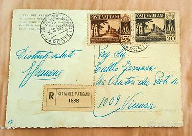 cartolina Vaticano 1955