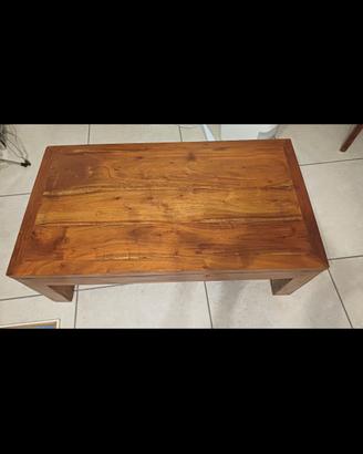 Tavolino da salotto in legno massello 