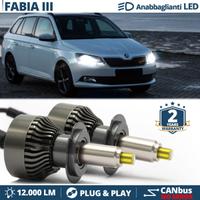 Kit Luci LED H7 per Skoda FABIA 3 FARI LENTICOLARI