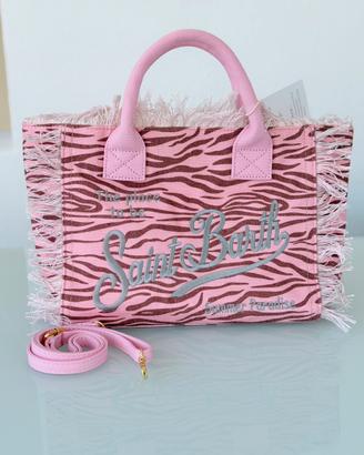 Borsa Saint Barth rosa animalier