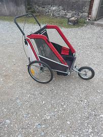 Carrello bicicletta portabambini