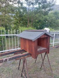 Casetta legno per gatti/cani medio-piccola taglia
