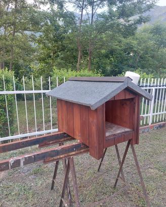 Casetta legno per gatti/cani medio-piccola taglia