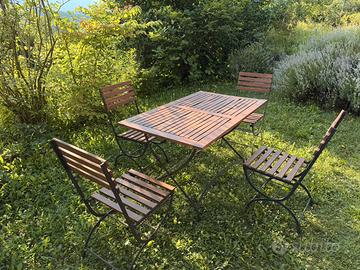 Tavolo giardino in legno teak