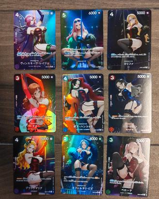 Carte One Piece 9 pezzi  Serie Burlesque 