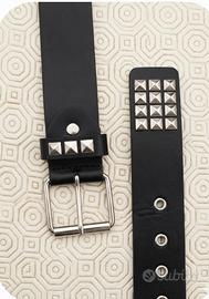cintura borchie pyramid stile punk rock y2k nera 