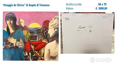 Quadro moderno - "Omaggio de Chirico"