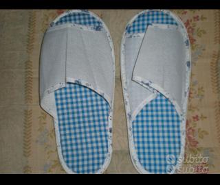 Ciabatte in tela Aida da ricamare 