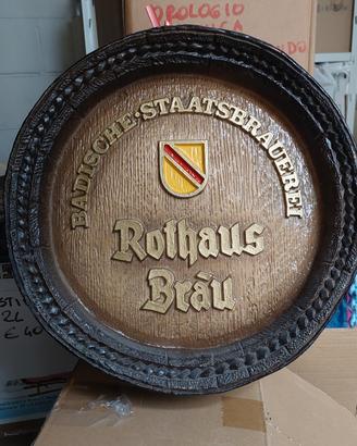 Fondo botte in vetroresina, birra Rothaus