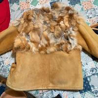 Cappotto di renna con pelliccia donna taglia 44
