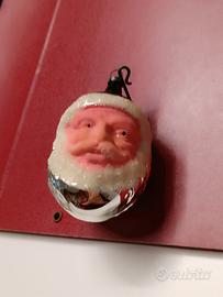 pallina Natale vintage Babbo Natale 