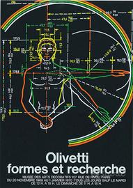 Poster Olivetti- "Formes et recherche"