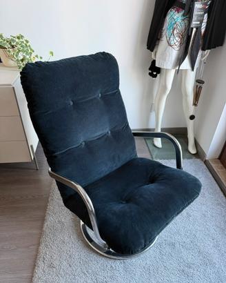 Poltrona girevole ikea Smedsta Swivel sedia nera