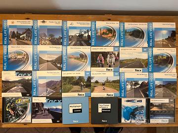 Tacx real life video dvd rulli originali nuovi.