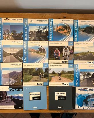 Tacx real life video dvd rulli originali nuovi.