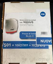 URMET SIRENA ESTERNO AUTOALIMENTATA