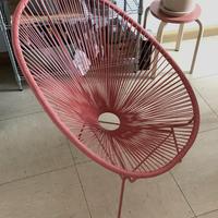 Poltroncina interno/esterno color terracotta