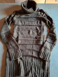 Maxi maglia donna in lana marrone Motivi S nuova