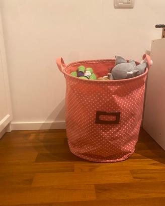 Cesta contenitore per giocattoli e peluche