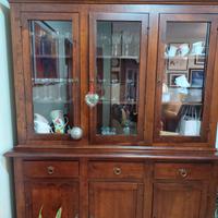 Soggiorno mobili  in arte povera legno noce scuro