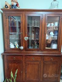 Soggiorno mobili  in arte povera legno noce scuro