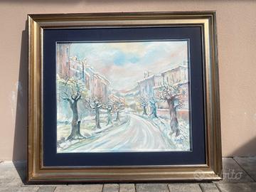 Dipinto in cornice firma Pirrone. Anno 1975