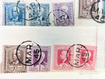 Francobolli del  1944 