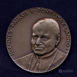 Medaglia Papa Giovanni Paolo II argento TOTUS TUUS