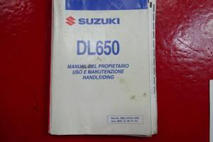 LIBRETTO USO E MANUTENZIONE SUZUKI DL 650