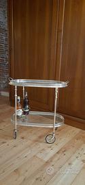 Carrello Bar Vintage Placcato Argento