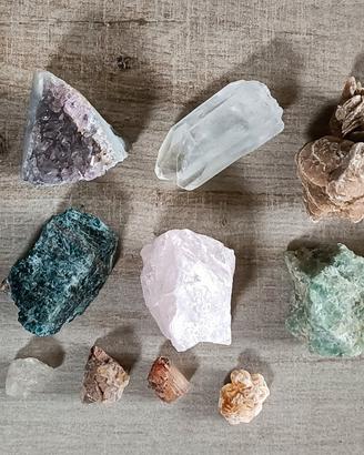 lotto di pietre e minerali 