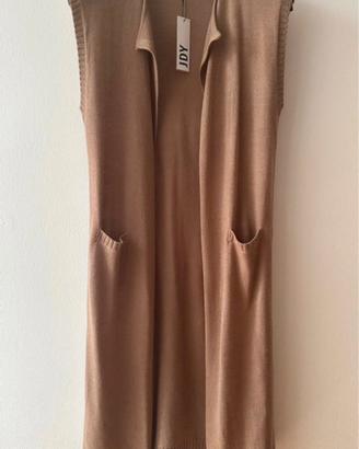 Cardigan lungo smanicato taglia M