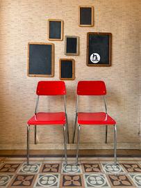 Sedie in formica colore rosso FRAGOLA