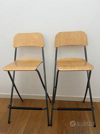 IKEA 2 sedie alte per tavolo all’americana