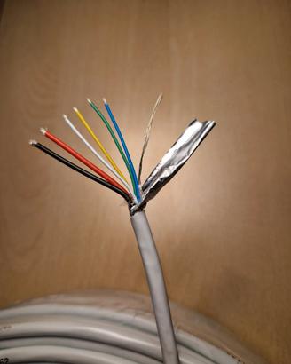 CAVO 2X0,75+4X0,22 Schermato per allarme antifurto