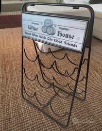 Porta bottiglie pieghevole