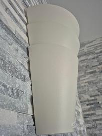 2 applique a parete comprese di lampadine a led